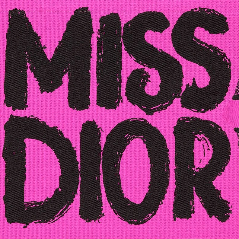 Dior Book Tote In Miss Dior Graffiti Motif Canvas Rose Trendy 363
