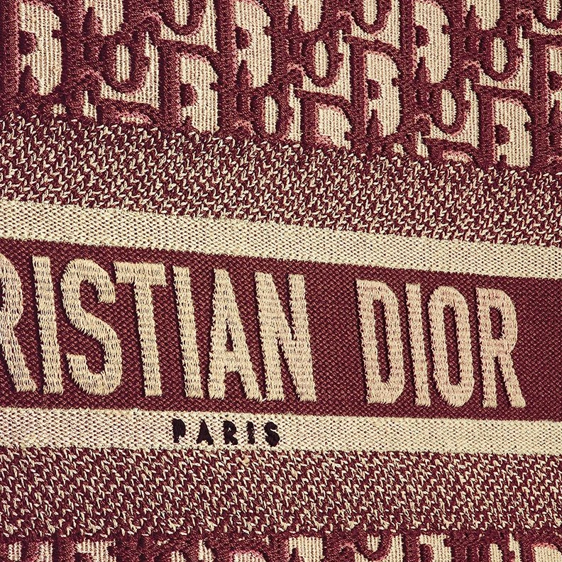 Dior Book Tote In Oblique Motif Canvas Burgundy TopPick 6927