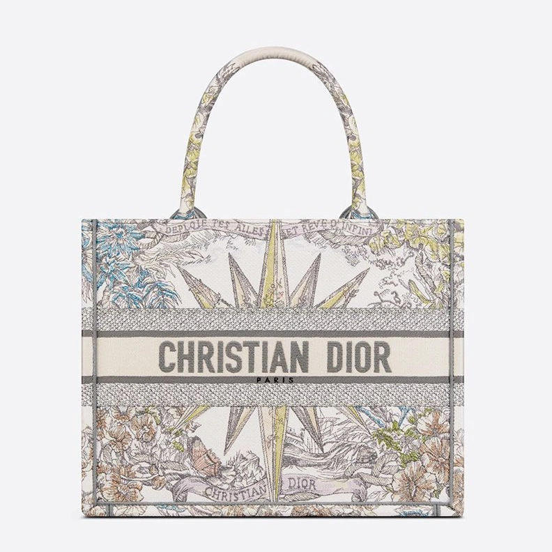 Dior Book Tote In Reve d'Infini Motif Canvas Beige Comfortable 1887