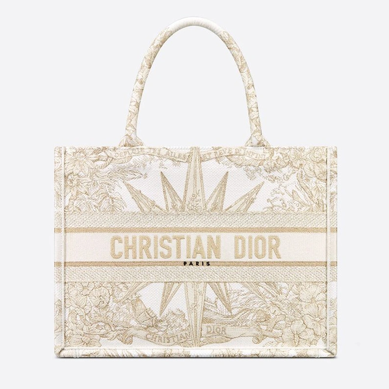 Dior Book Tote In Reve d'Infini Motif Canvas White Popular 2634