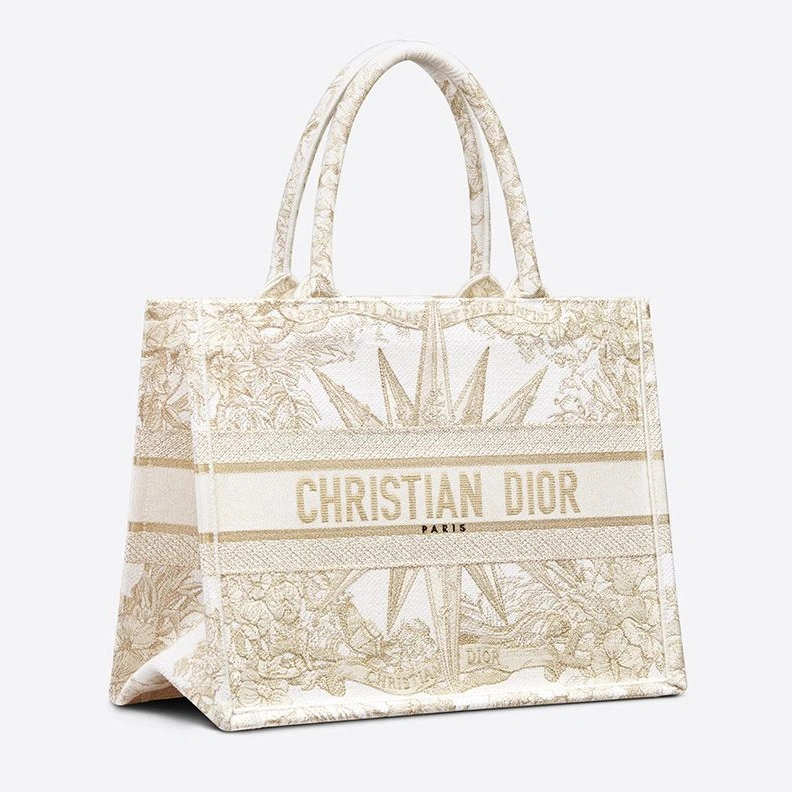 Dior Book Tote In Reve d'Infini Motif Canvas White Popular 2634