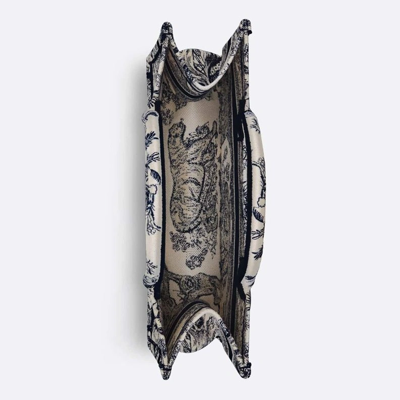 Dior Book Tote In Toile De Jouy Motif Canvas Blue GoodFit 3045