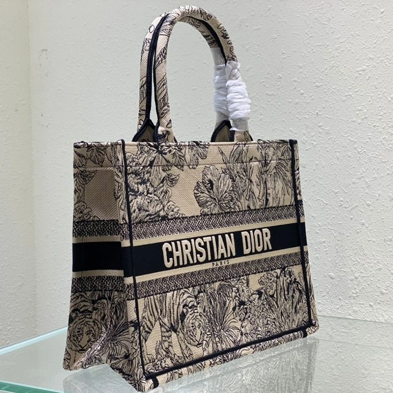 Dior Book Tote In Toile De Jouy Voyage Motif Canvas Beige SportInspired 6458