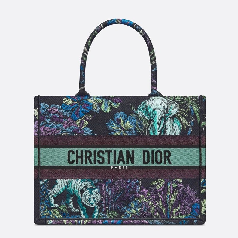Dior Book Tote In Toile De Jouy Voyage Motif Canvas Blue Comfortable 3930