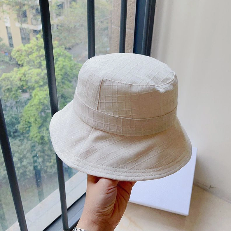 Dior Bucket Hat Cannage Motif Cotton White EasyMatch 932
