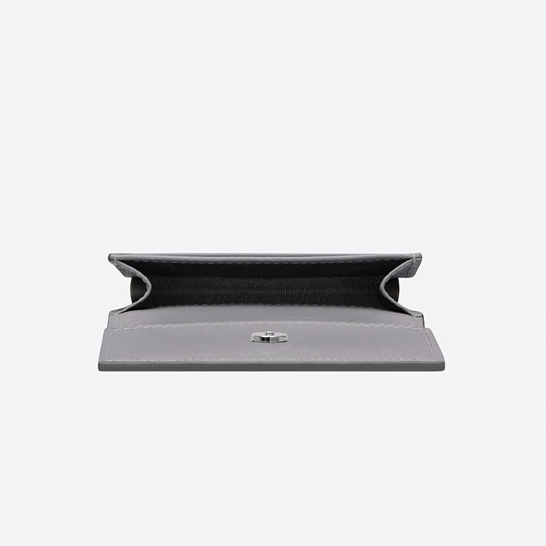 Dior Business Card Holder CD Diamond Motif Canvas Grey SportInspired 5769
