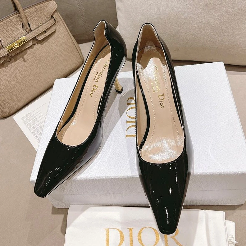 Dior D-Fame Pumps Women Patent Leather Black ModernLook 4603