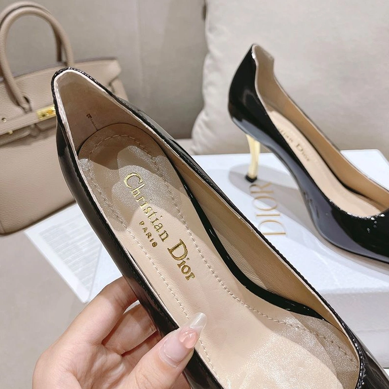 Dior D-Fame Pumps Women Patent Leather Black ModernLook 4603