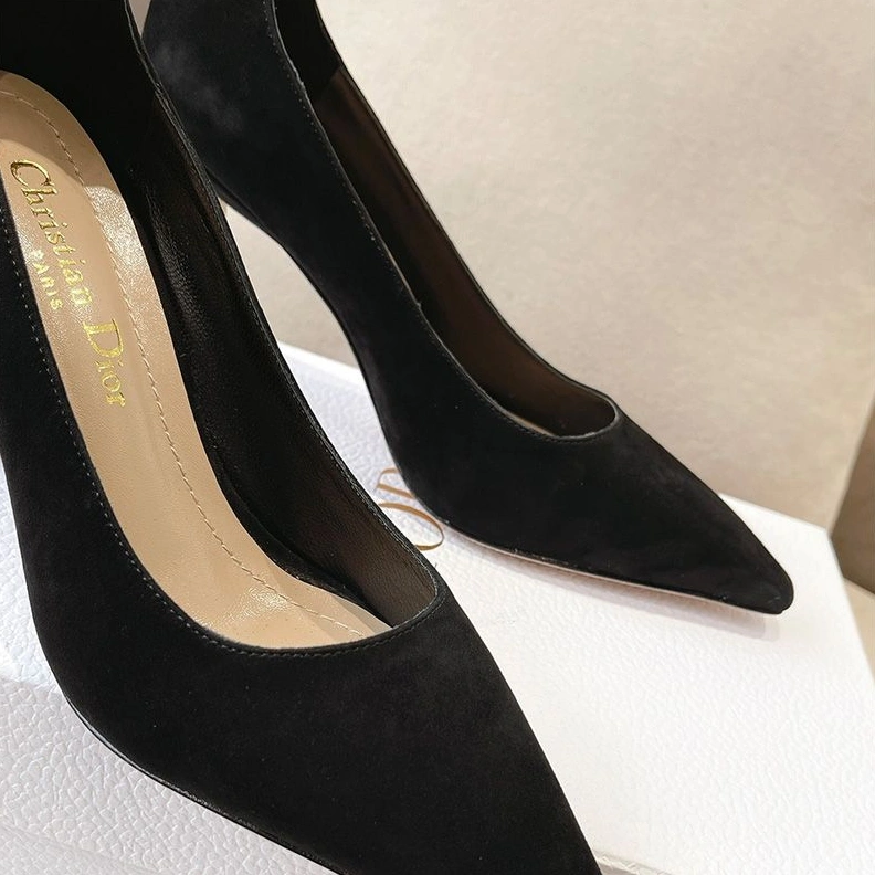 Dior D-Fame Pumps Women Suede Black ModernLook 7631