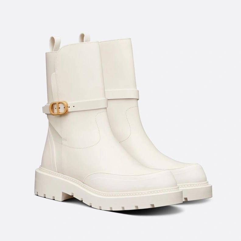 Dior Empreinte Ankle Boots Women Calfskin White StreetReady 6239