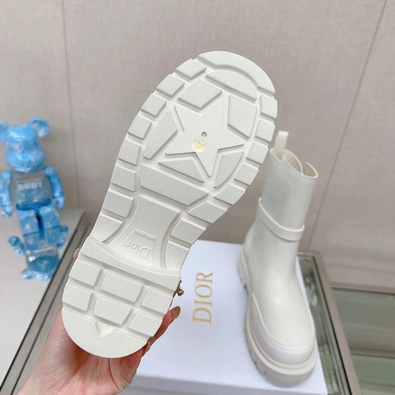 Dior Empreinte Ankle Boots Women Calfskin White StreetReady 6239