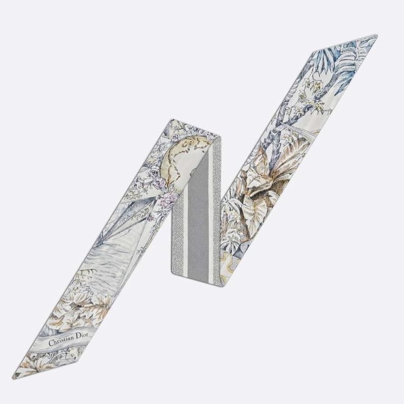 Dior Mitzah Twill In Reve d'Infini Motif Silk Grey SportInspired 4493