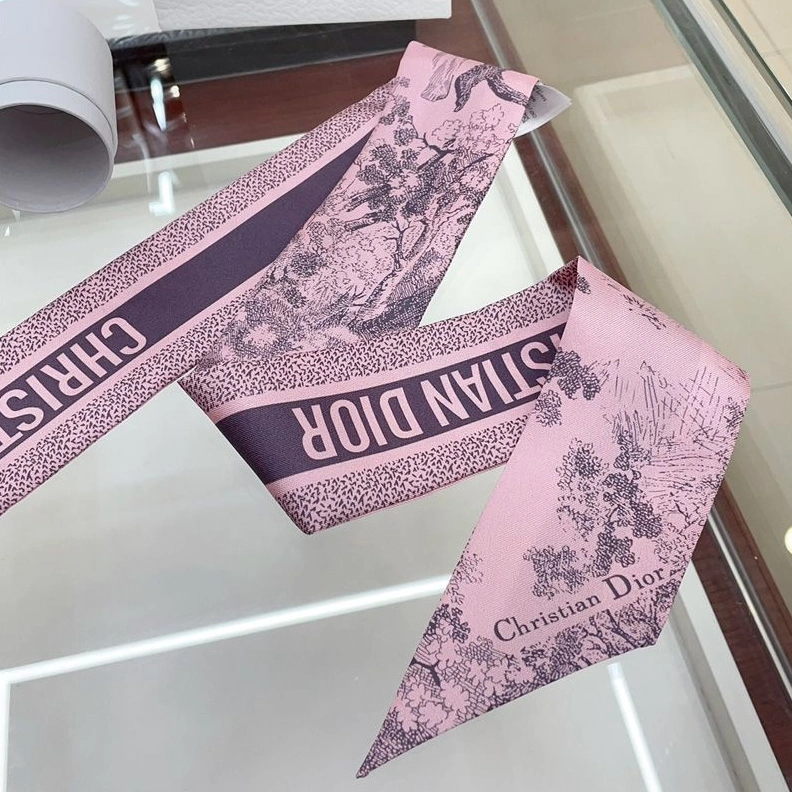 Dior Mitzah Twill In Toile de Jouy Sauvage Motif Silk Purple GoodFit 1367