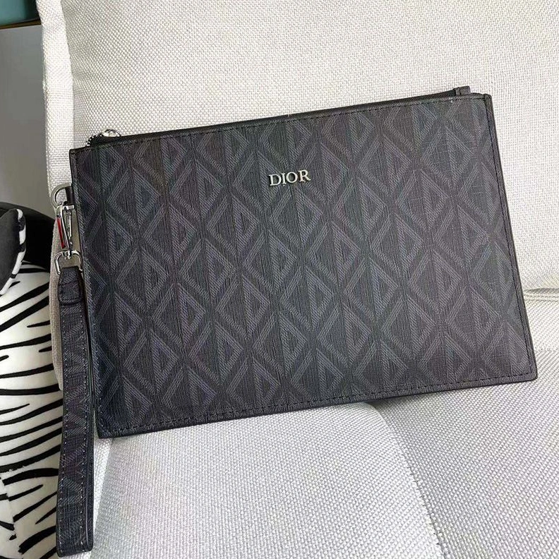 Dior Pouch CD Diamond Canvas Black ModernLook 8949