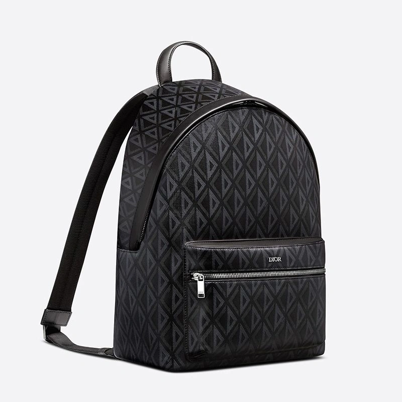 Dior Rider Backpack In CD Diamond Motif Canvas Black ModernLook 5253