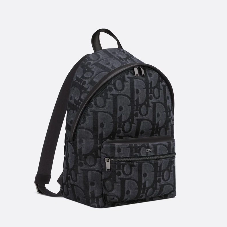 Dior Rider Backpack In Maxi Oblique Motif Canvas Black Popular 928