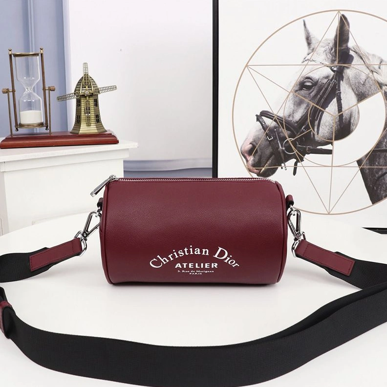 Dior Roller Messenger Atelier Grained Calfskin Red Trendy 1249