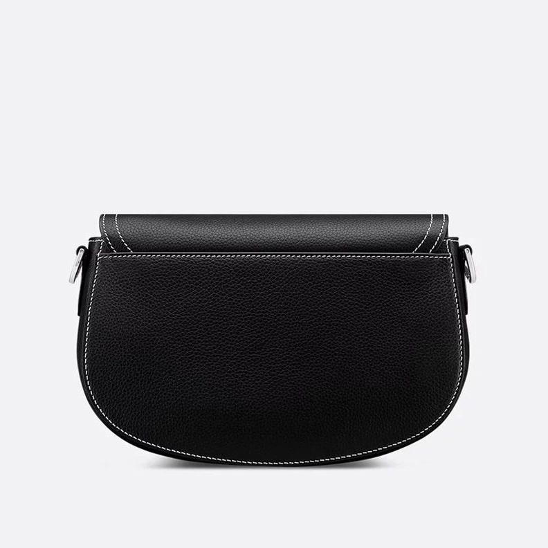 Dior Saddle Compact Messenger In Grained Calfskin Black AllSeason 4520