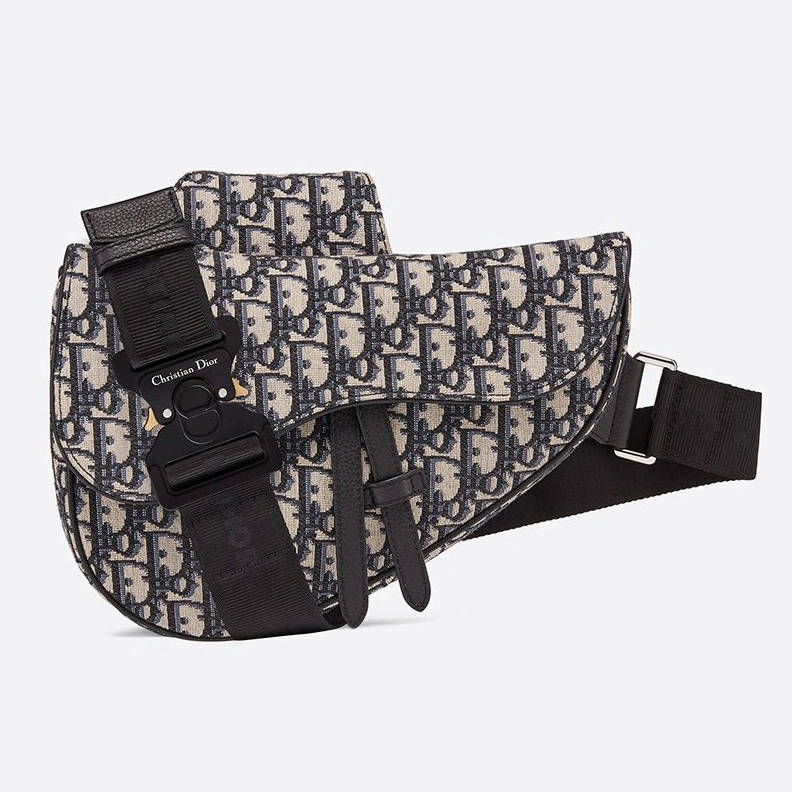 Dior Saddle Crossbody Oblique Motif Canvas Blue GoAnywhere 6144