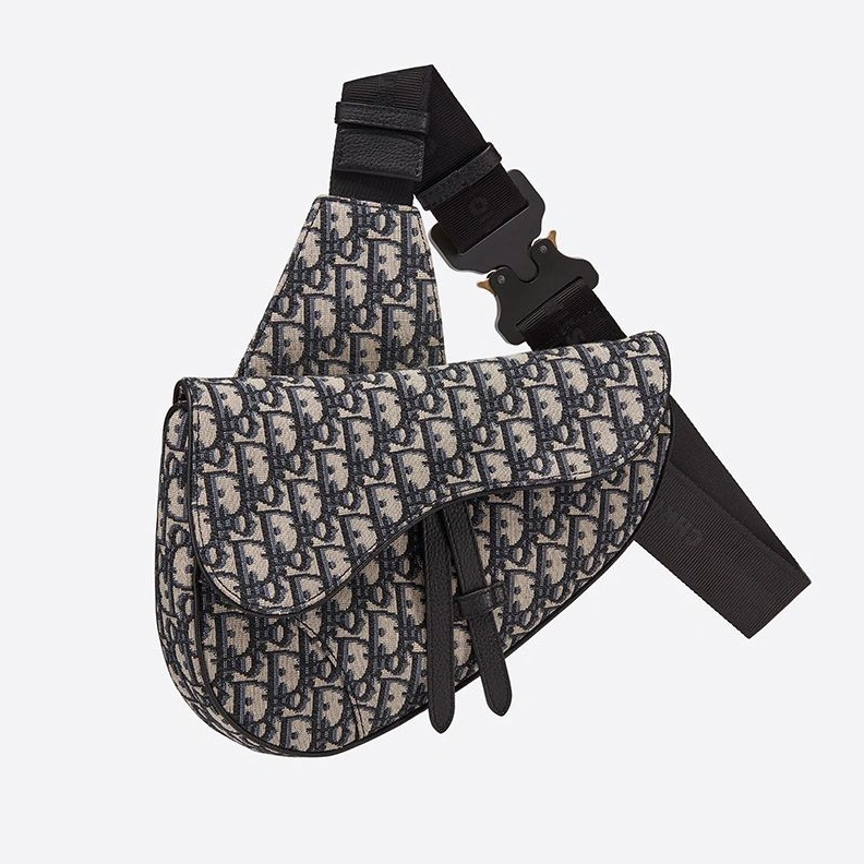 Dior Saddle Crossbody Oblique Motif Canvas Blue GoAnywhere 6144