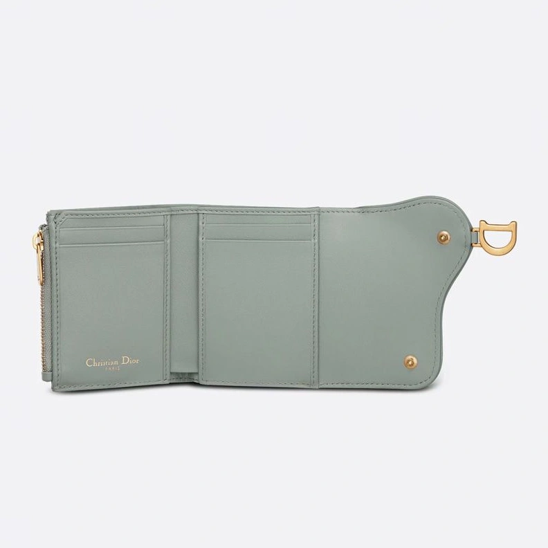Dior Saddle Lotus Wallet In Oblique Motif Canvas Grey BestValue 6054