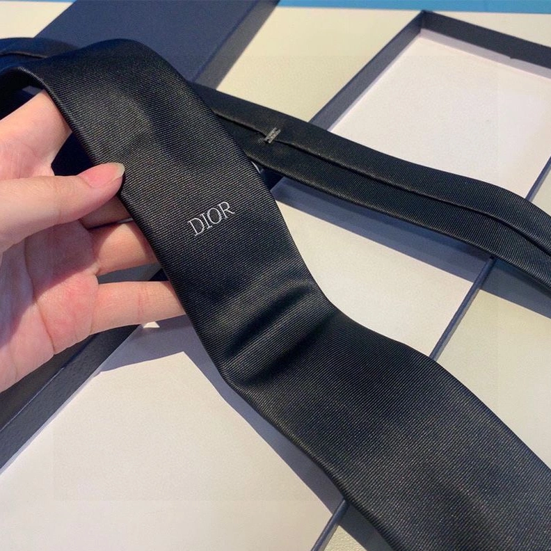 Dior Tie DIOR Icon Motif Silk Black GoAnywhere 9846