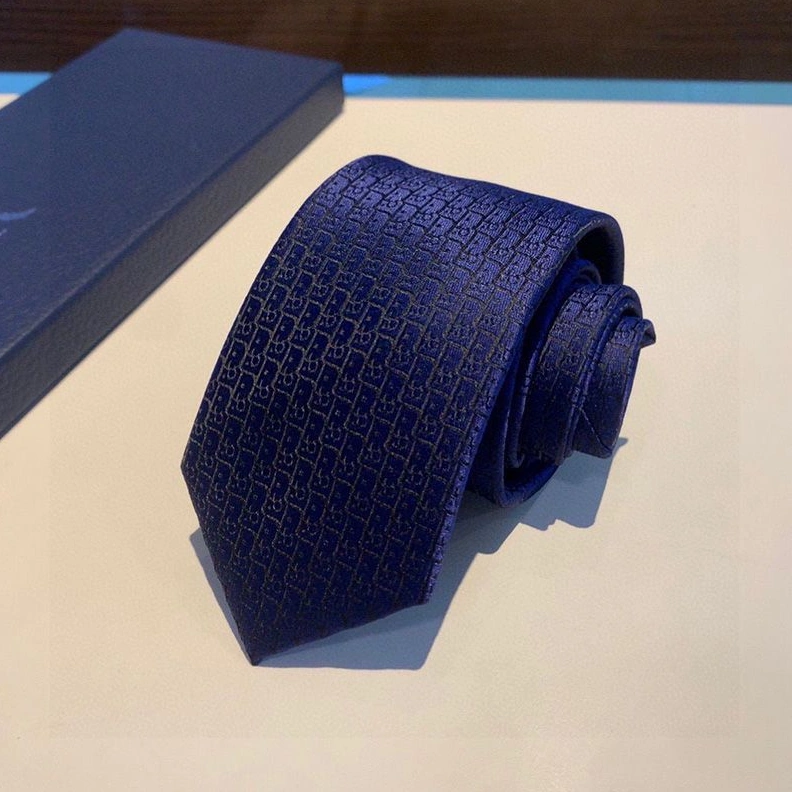Dior Tie Oblique Motif Silk Navy Blue SmartChoice 6298