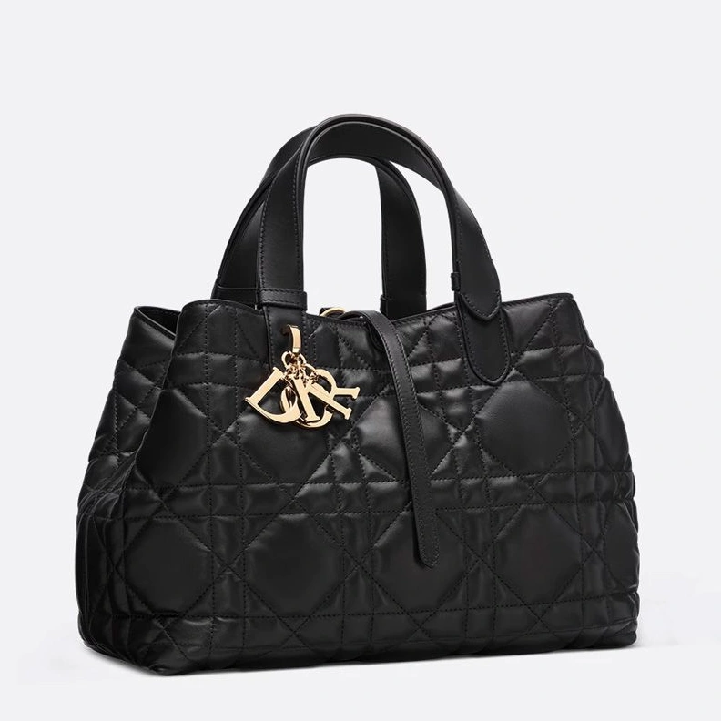Dior Toujours Bag In Macrocannage Calfskin Black Popular 3295