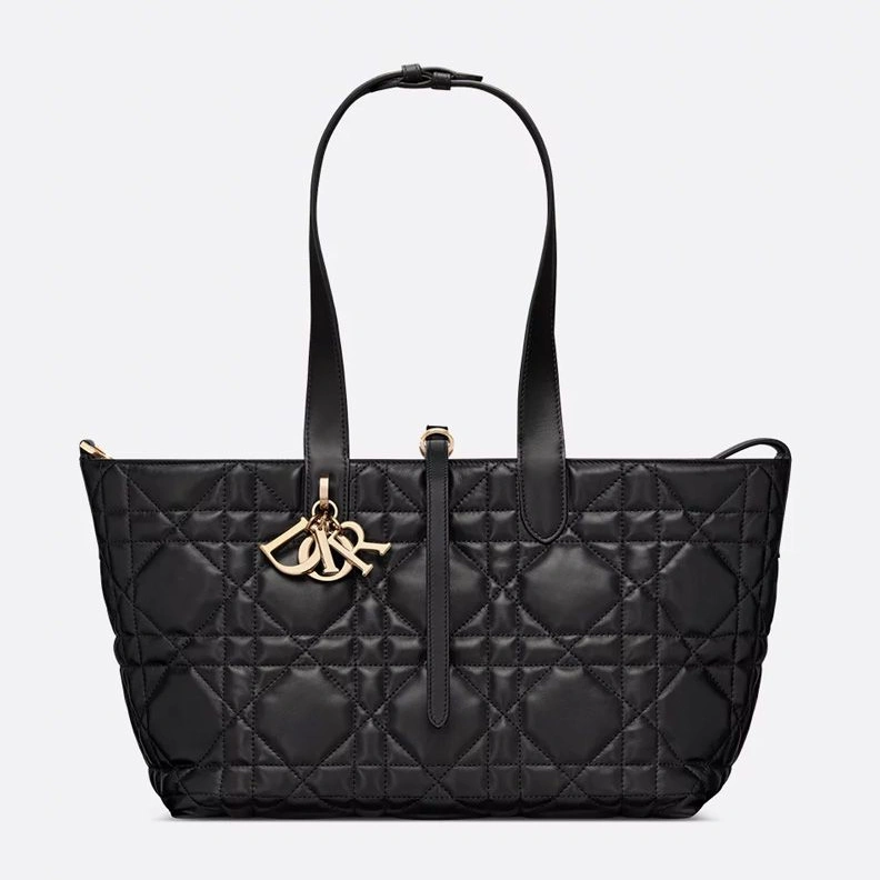 Dior Toujours Bag In Macrocannage Calfskin Black Popular 3295