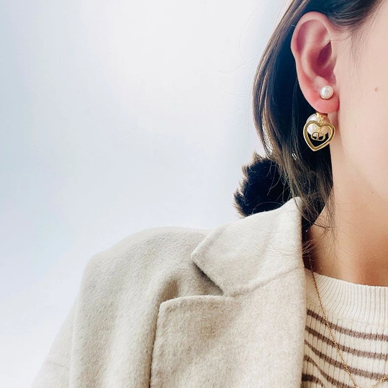 Dior Tribales Earrings Metal, White Resin Pearls And A Red Glass Pearl Gold StreetReady 9487