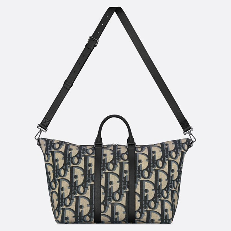 Dior Weekender 40 Bag In Maxi Oblique Motif Canvas Blue BestValue 2709
