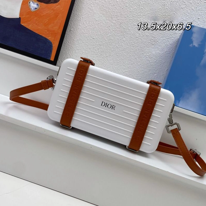 Dior x Rimowa Personal Clutch Aluminum White StreetReady 5591