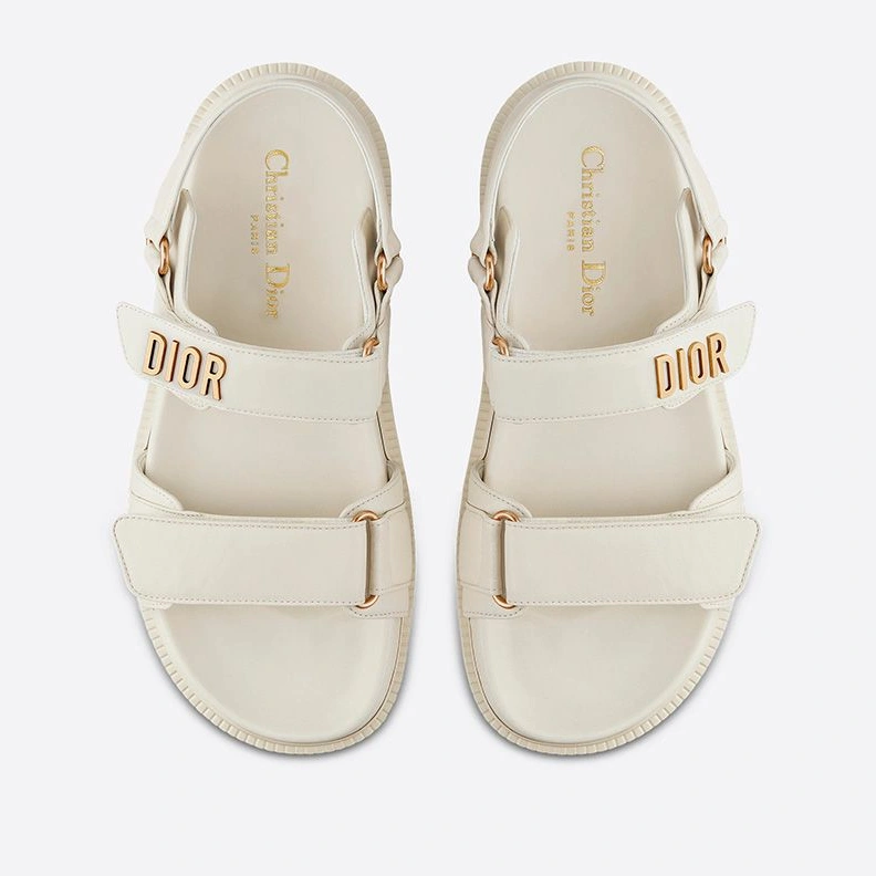DiorAct Sandals Women Calfskin White Affordable 7811
