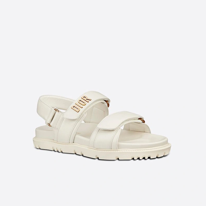 DiorAct Sandals Women Calfskin White Affordable 7811