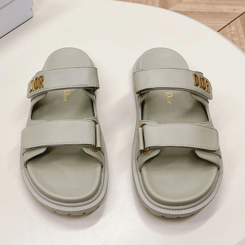 DiorAct Slides Women Calfskin Grey TopPick 3743