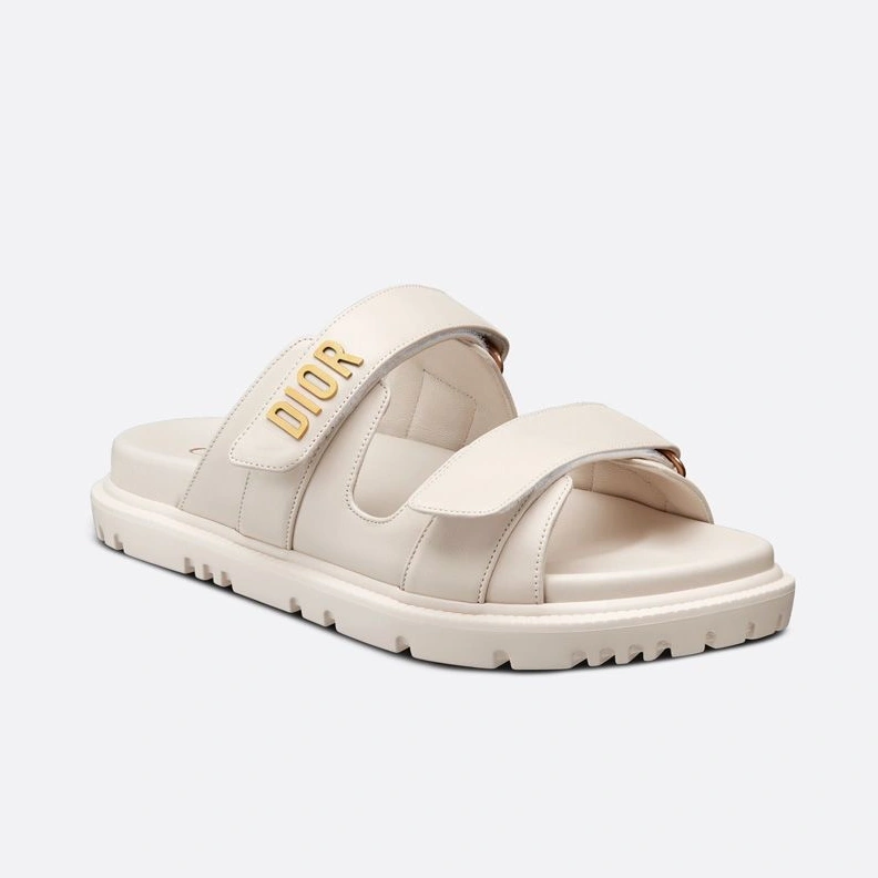 DiorAct Slides Women Calfskin White TopPick 5378