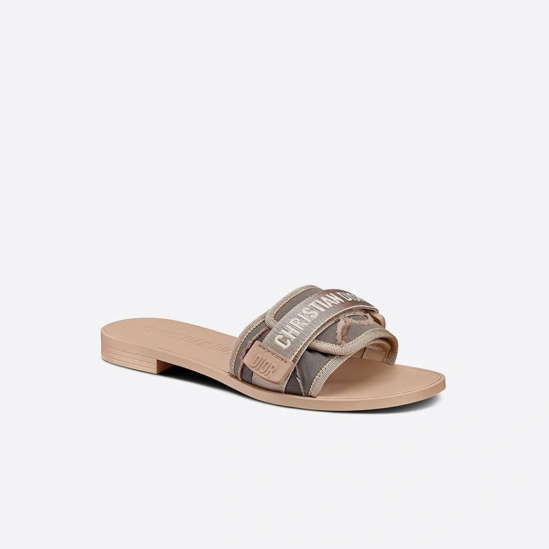 Diorevolution Slides Women Camouflage Technical Fabric Pink GoodFit 2573