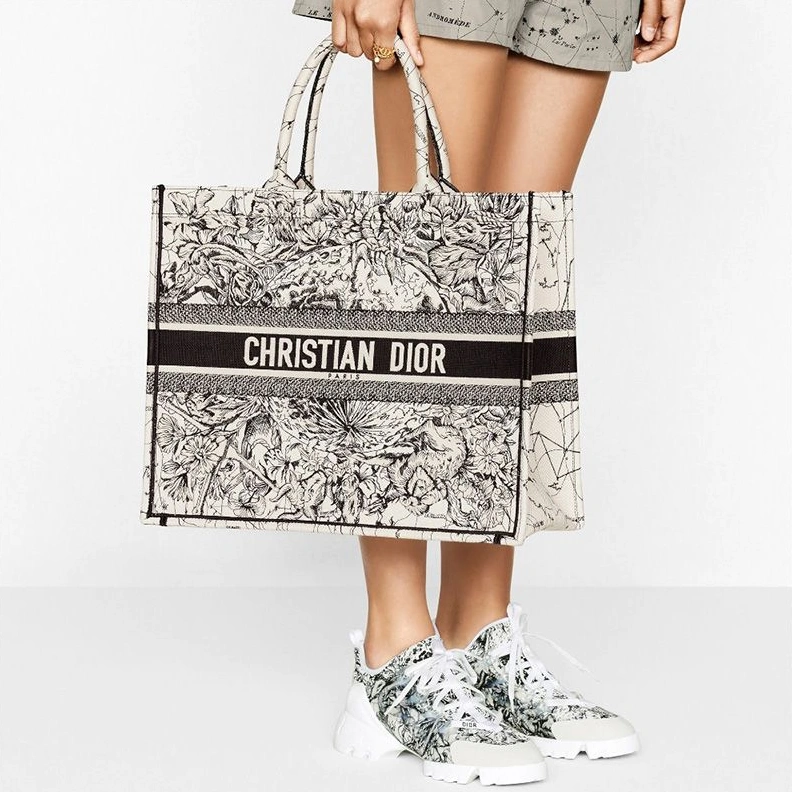 EasyMatch 3340 Dior Book Tote Constellation Motif Canvas Grey