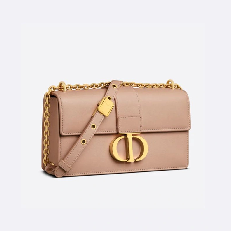 EasyMatch 4212 Dior 30 Montaigne East-West Bag With Chain In Calfskin Pink