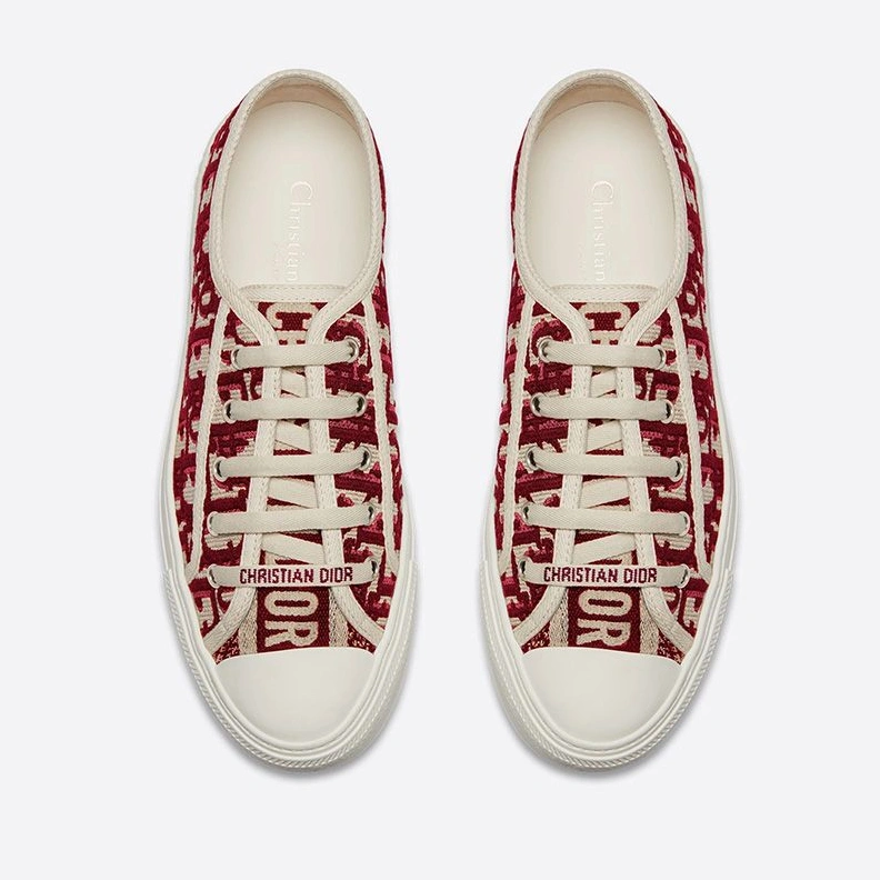 EasyMatch 4869 Walk'n'Dior Sneakers Women Oblique Motif Canvas Burgundy