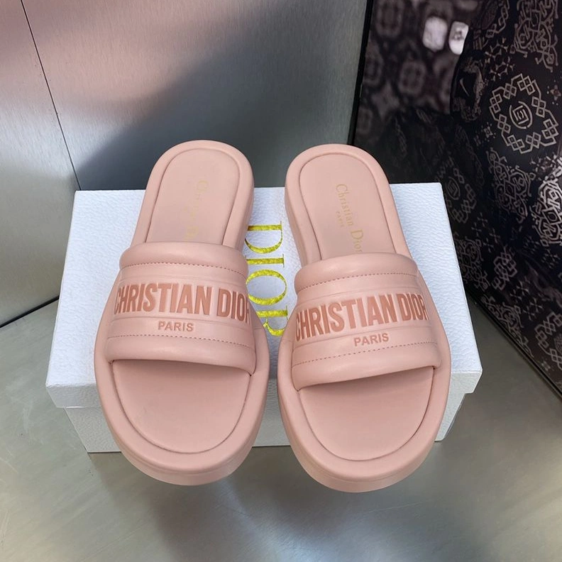 EasyMatch 6718 Dior Every-D Slides Women Lambskin Pink