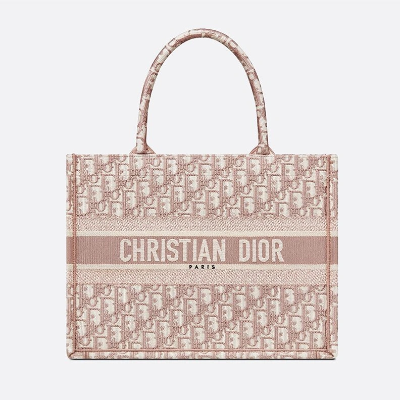 EasyMatch 7089 Dior Book Tote In Oblique Motif Canvas Pink