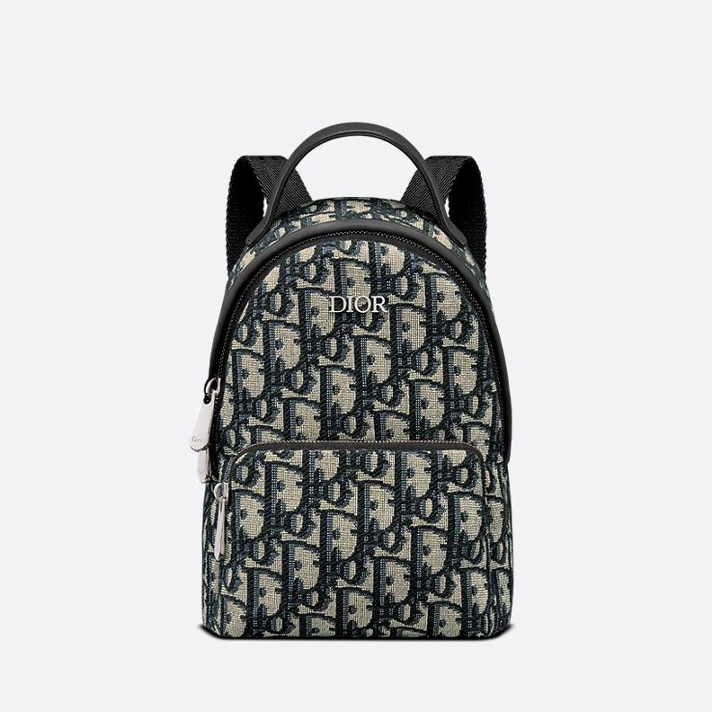 EasyMatch 7796 Mini Dior Rider Backpack In Oblique Motif Canvas Blue