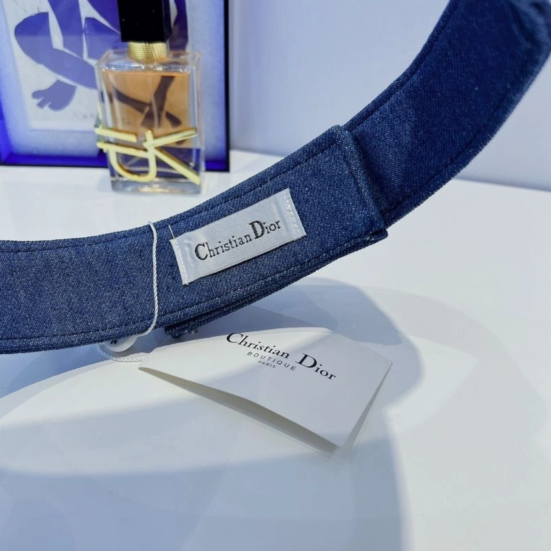 EasyMatch 8786 Christian Dior Visor D-Oblique Motif Denim Navy Blue