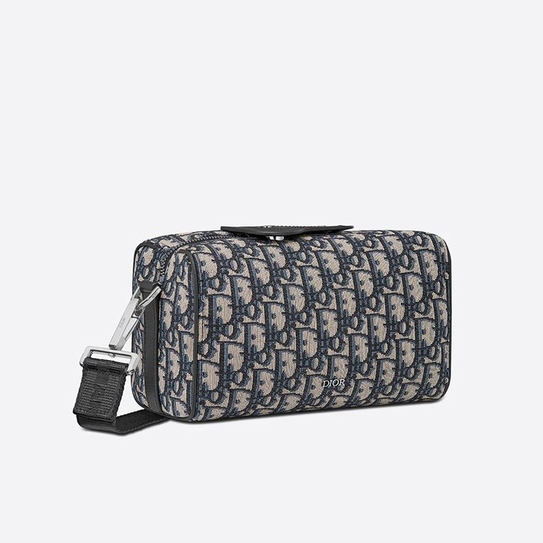 Fashionable 4544 Dior Lingot 22 Bag Oblique Motif Canvas Blue