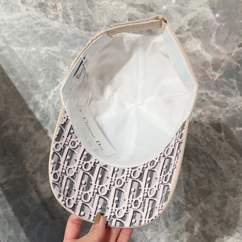 GoAnywhere 2932 Dior Baseball Cap Dior Oblique Motif Cotton Beige