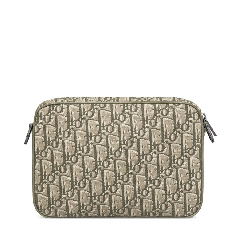 GoAnywhere 3732 Dior Saddle Triple Pouch In Oblique Motif Canvas Olive