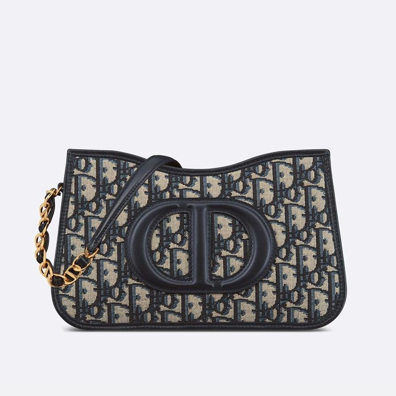 GoAnywhere 6074 Mini Dior CD Signature Hobo Bag Oblique Motif Canvas Blue