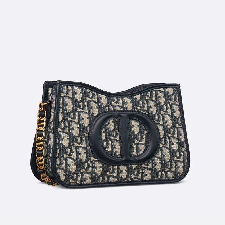 GoAnywhere 6074 Mini Dior CD Signature Hobo Bag Oblique Motif Canvas Blue