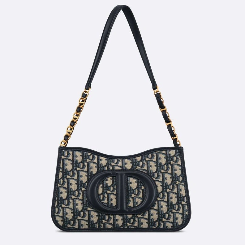 GoAnywhere 6074 Mini Dior CD Signature Hobo Bag Oblique Motif Canvas Blue